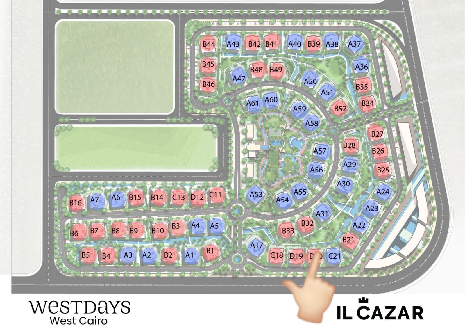 2BR Apartment 130m for Sale with Lagoon View in WESTDAYS 6 October