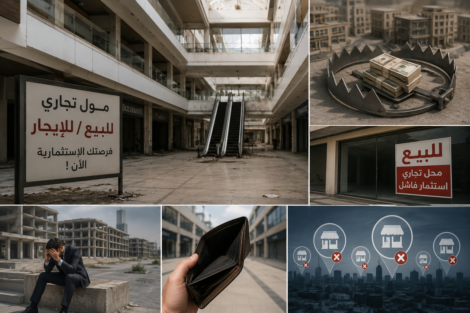 فخ المحلات التجارية في المدن الجديدة: كيف تبتلع المولات الميتة ملايين المستثمرين؟ | Commercial Traps