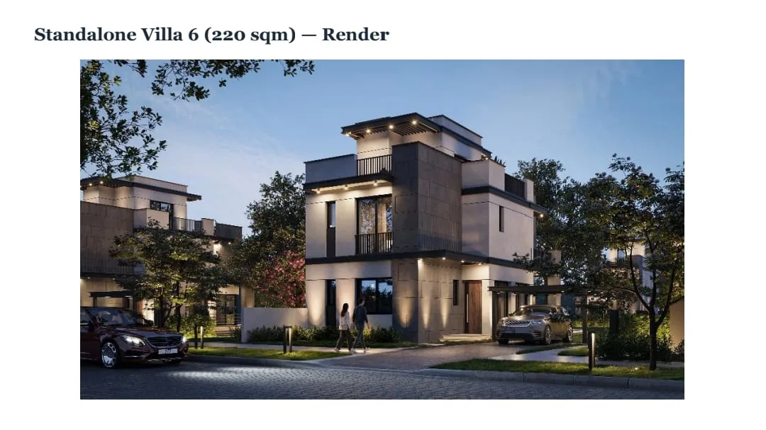 Standalone Villa 220m for Sale in One Hyde Park New Cairo